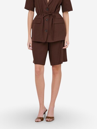 Pantaloni 'Jdynaomi Linen Mw Bermuda Shorts Tlr 15373939' in 34 Jaqueline de Yong di colore marrone, Visualizzazione prodotti