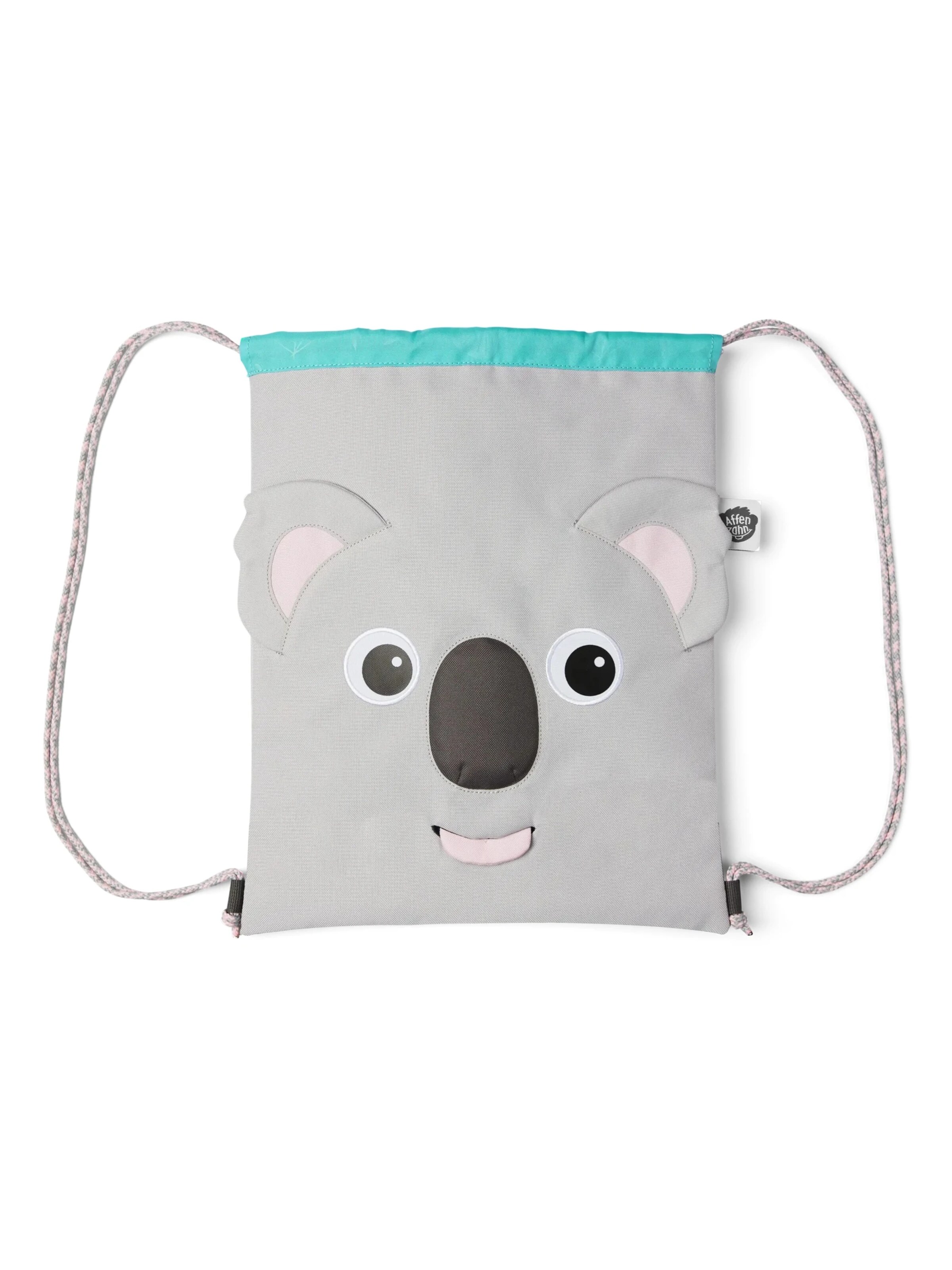 Affenzahn Gym Bag 'Sportbeutel Sportbeutel' in Grey: front