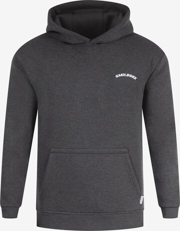Smilodox Sweatshirt 'Jerrick' in Grijs: voorkant