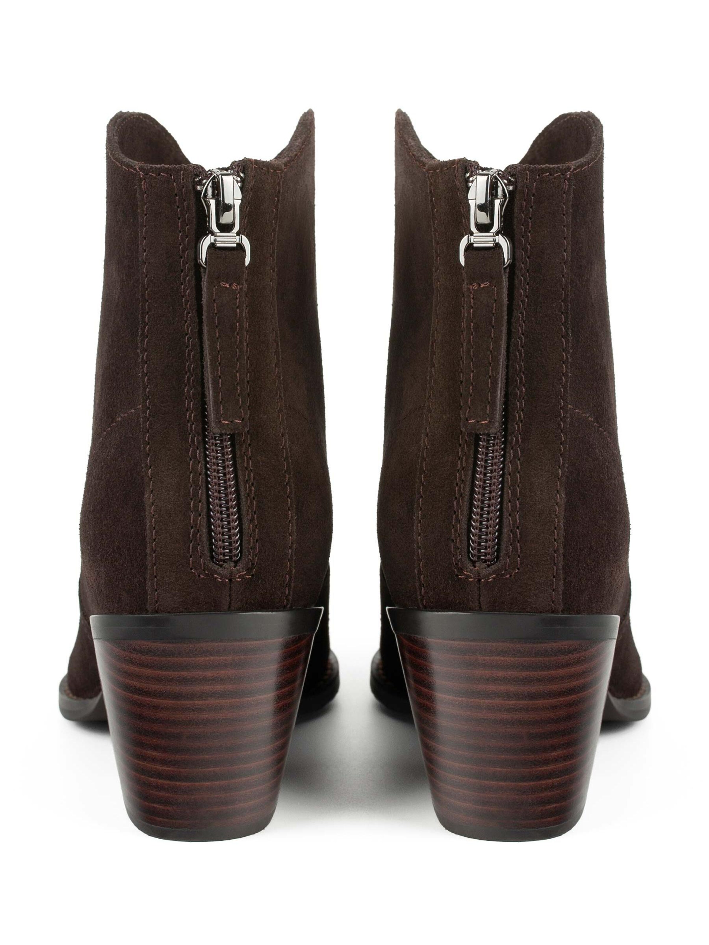 L37 HANDMADE SHOES Ankle Boots 'IT'S NOT THE SAME'‌ in Braun