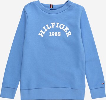 TOMMY HILFIGER Tréning póló '1985' - kék: elől