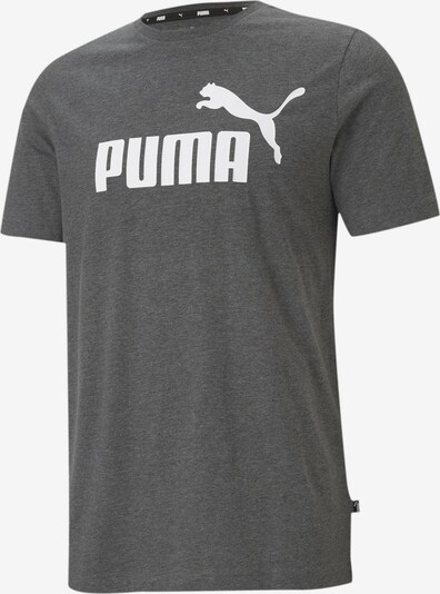 PUMA T-Shirt in dunkelgrau / weiß, Produktansicht