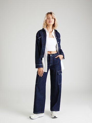 Wide Leg Jeans cargo 'ASTAS' minimum en bleu