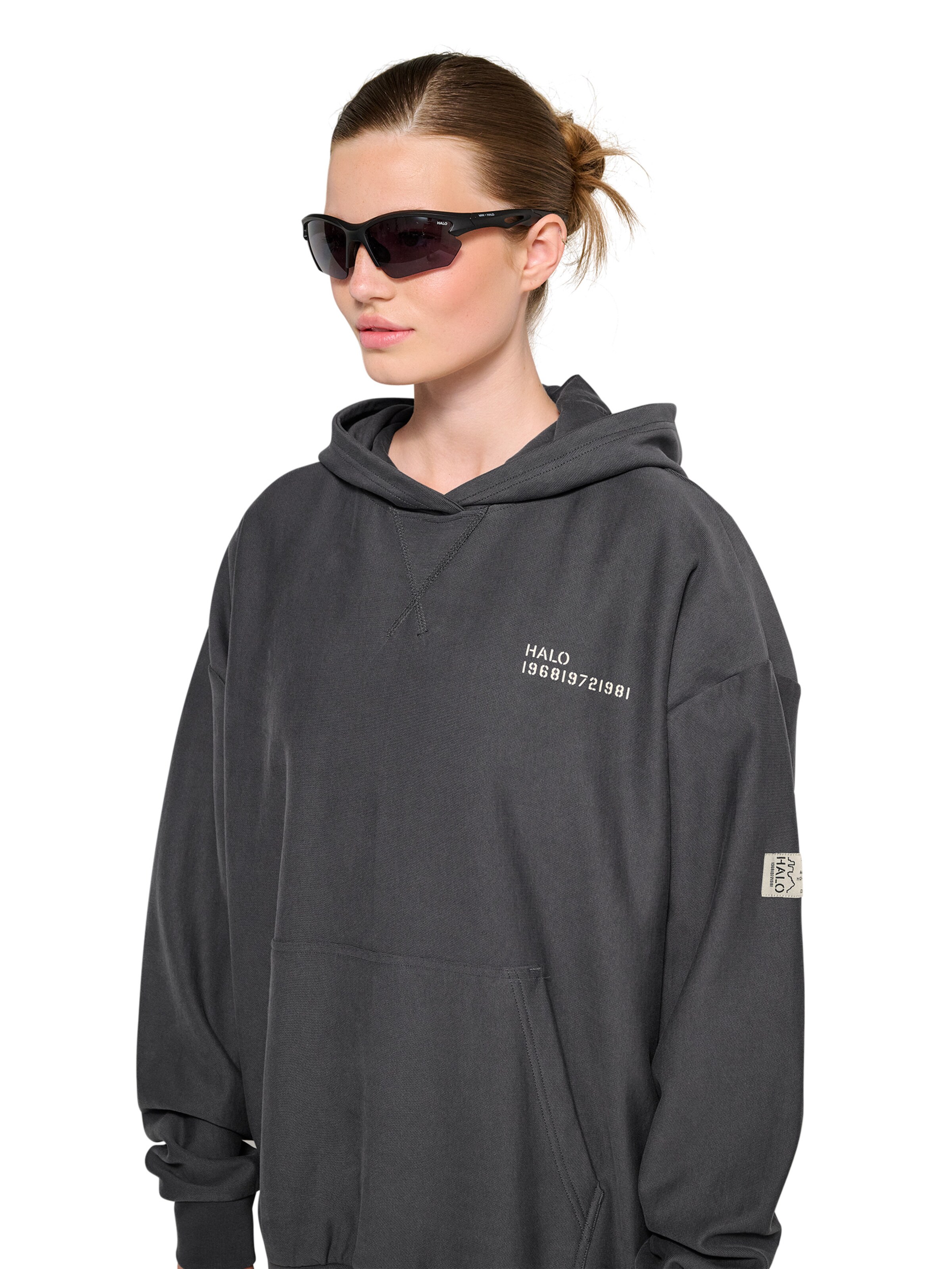 HALO Sweatshirt in Grey: front