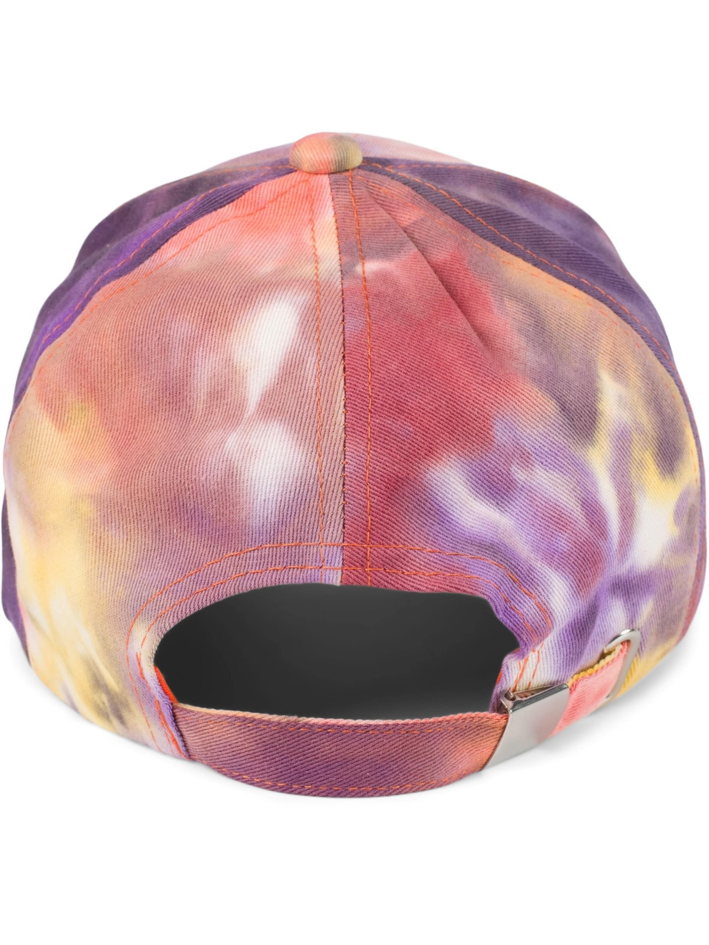 styleBREAKER Cap 'Baseballcap mit Batik Muster' in Purple