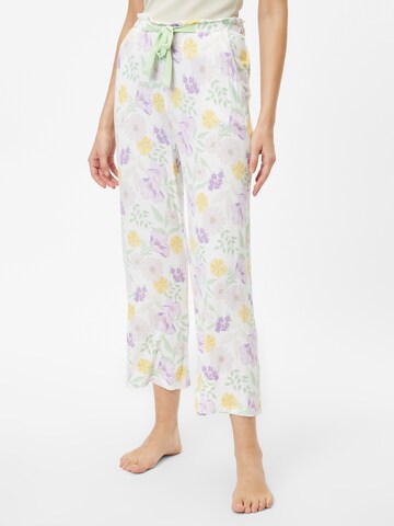 ESPRIT - Calças de pijama em branco: frente