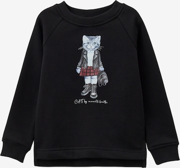 Cat e Lolette Collegepaita 'Rocker Kitty' värissä musta: etupuoli
