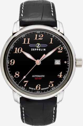 Zeppelin Analog Watch in Black: front