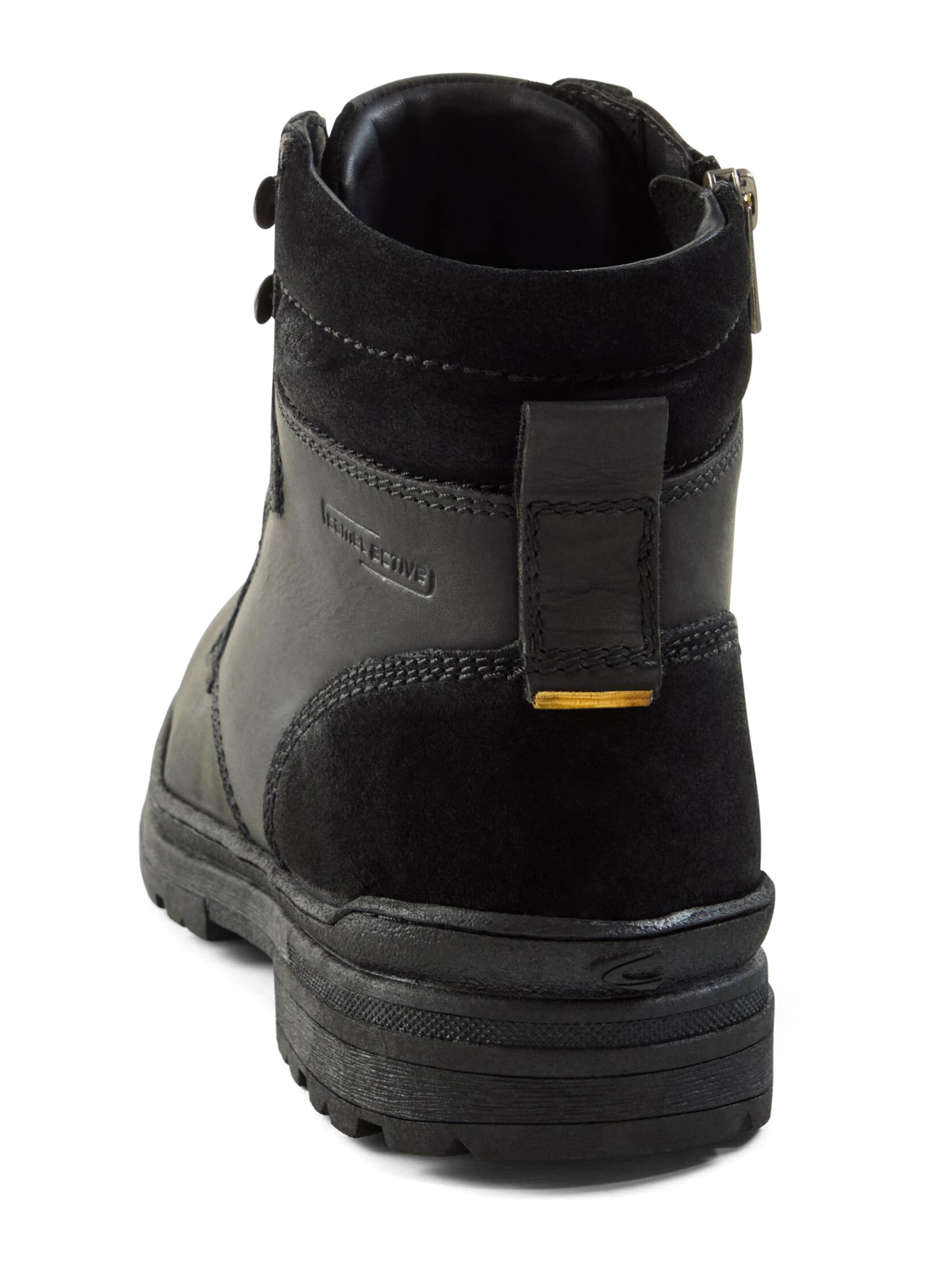 CAMEL ACTIVE Lace-Up Boots 'KENT' in Black: back