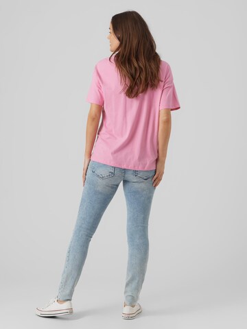 MAMALICIOUS T-shirt 'Ferida' i rosa