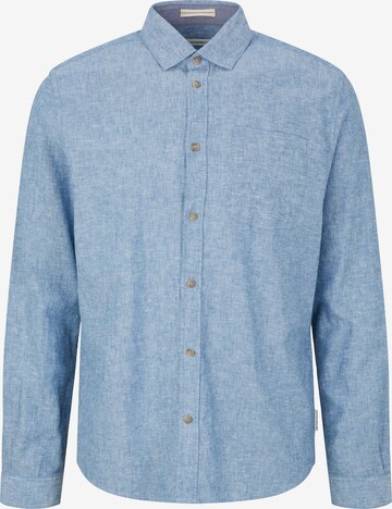 Chemise TOM TAILOR en bleu : devant