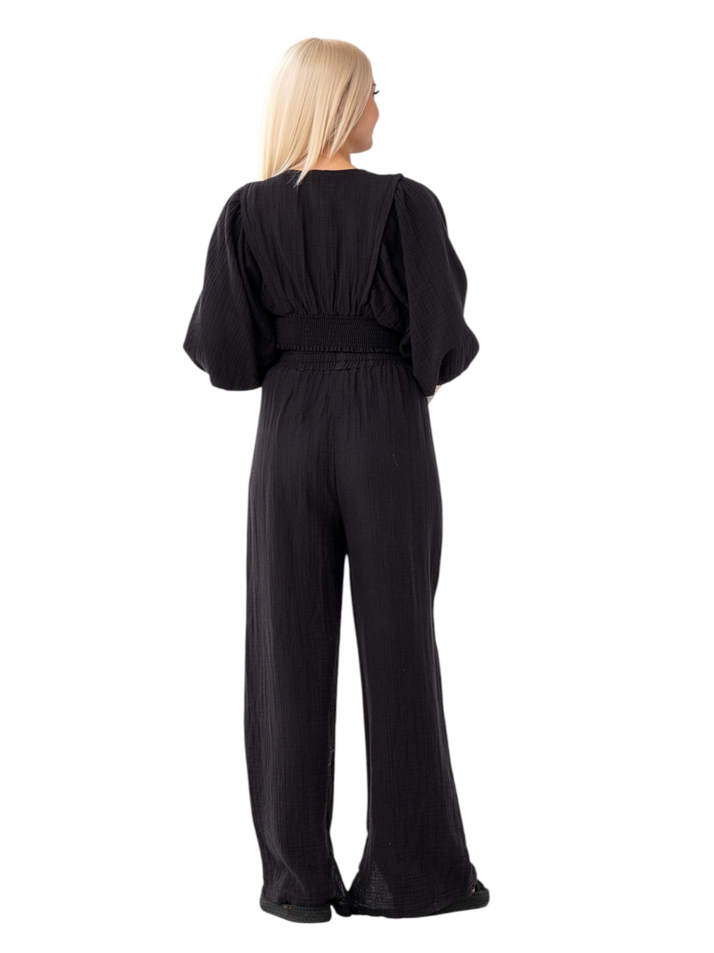 Tenue d'intérieur 'FLOWSET' WENOR en noir