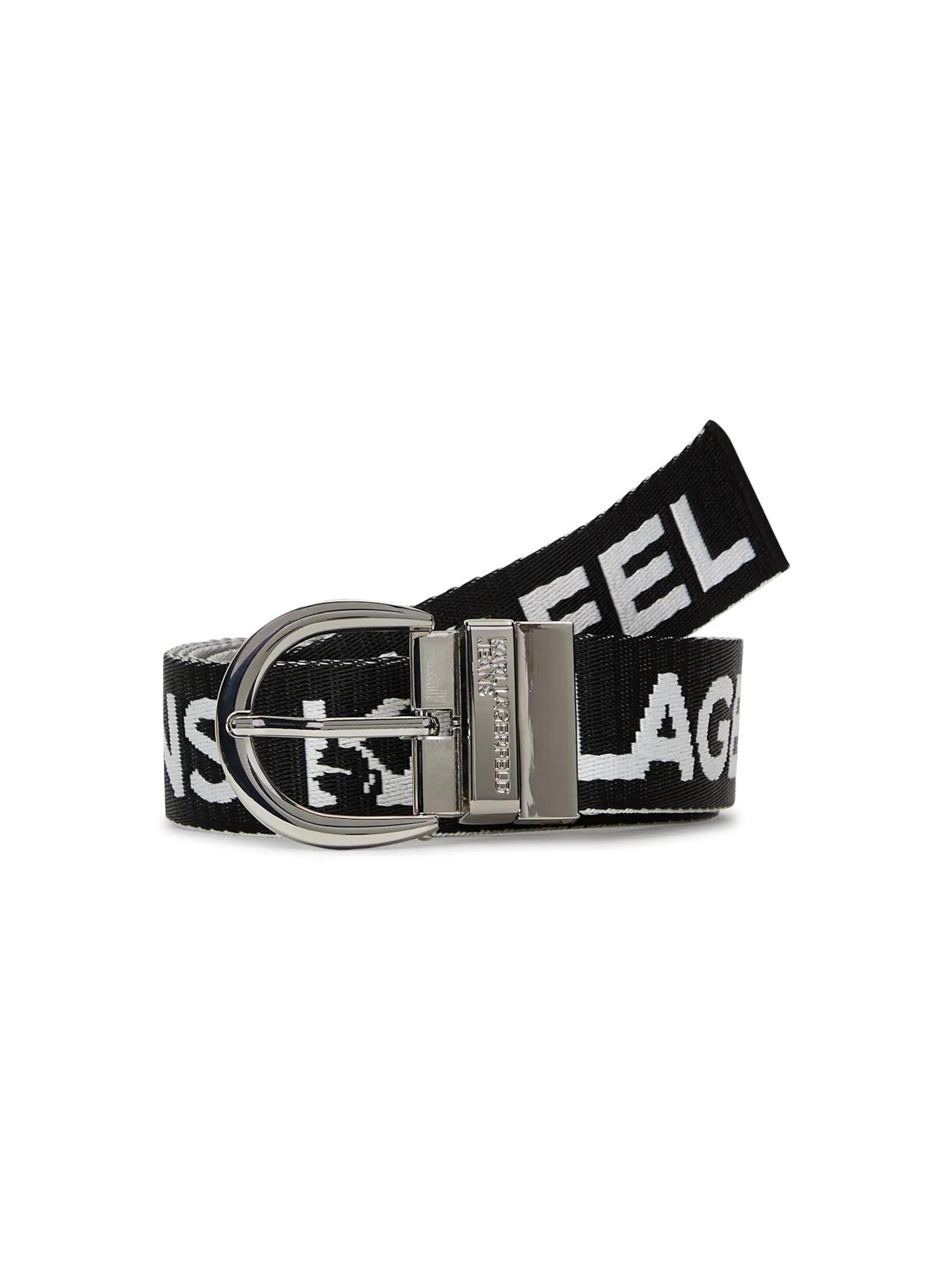 KARL LAGERFELD JEANS - Cinturón en blanco: frente