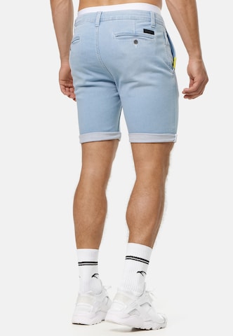 INDICODE JEANS Regular Shorts 'Azibo' in Blau