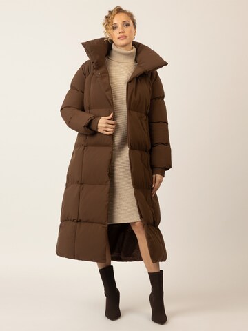 APART Winter Coat in Brown