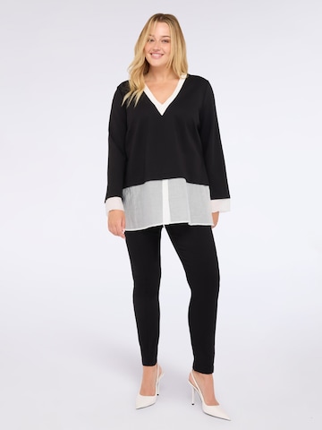 Skinny Pantalon Fiorella Rubino en noir