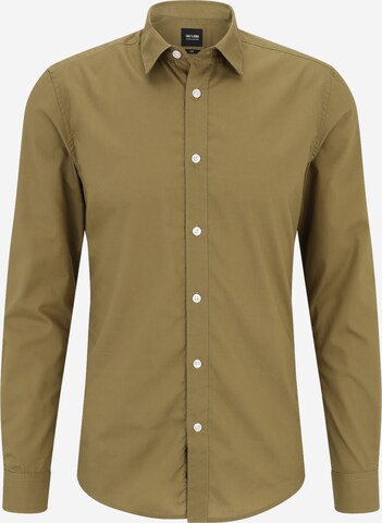 Only & Sons Button Up Shirt 'SANE' in Green: front