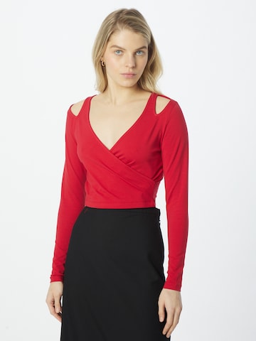 ABOUT YOU Shirt 'Georgina' in Rot: predná strana