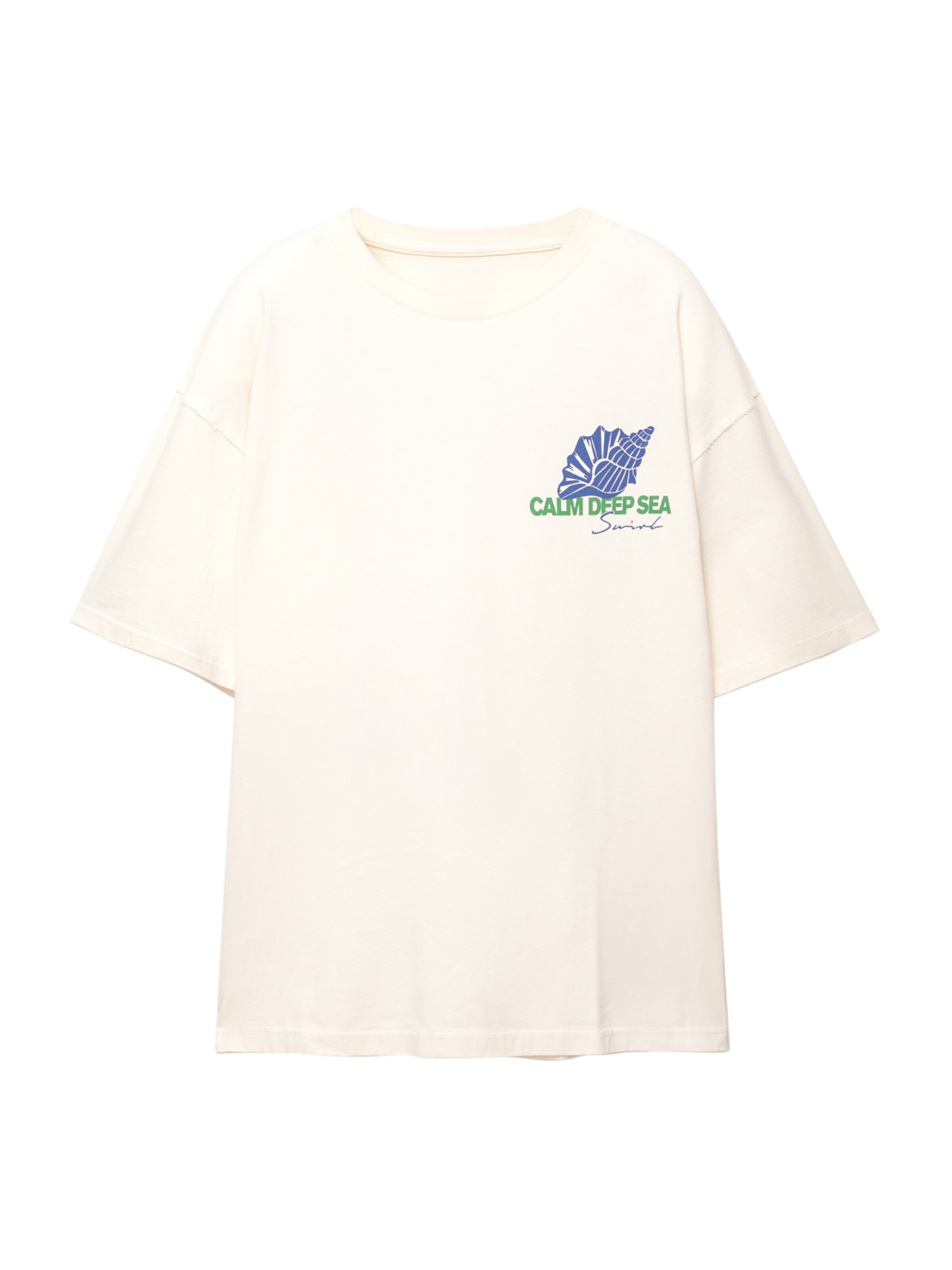 Pull&Bear Tričko – béžová: přední strana