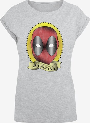 ABSOLUTE CULT T-Shirt 'Deadpool - Tattoo' in Grau: predná strana