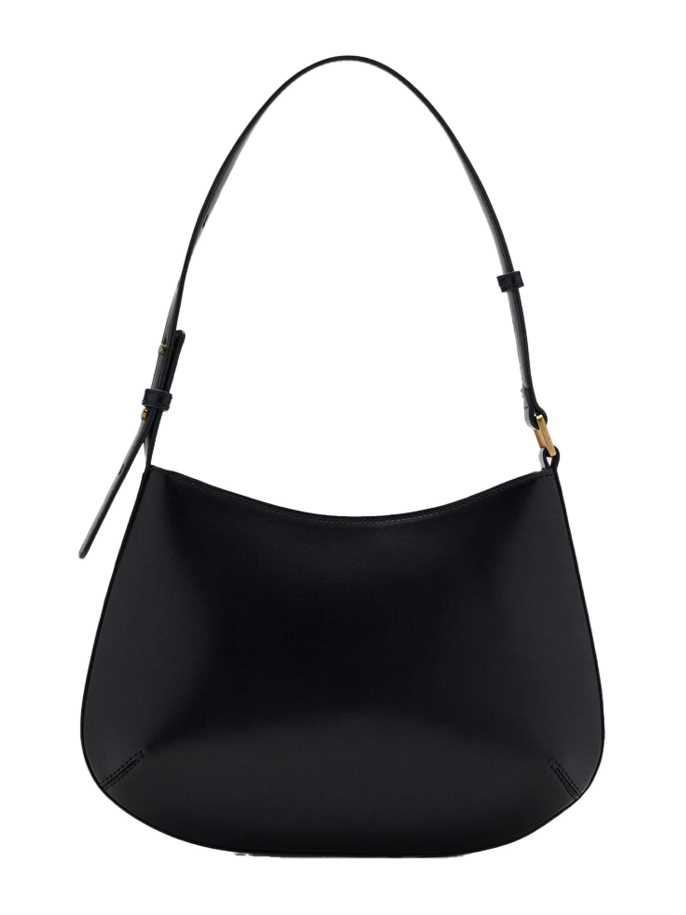 MANGO Taška přes rameno 'ROMEO' – černá: přední strana