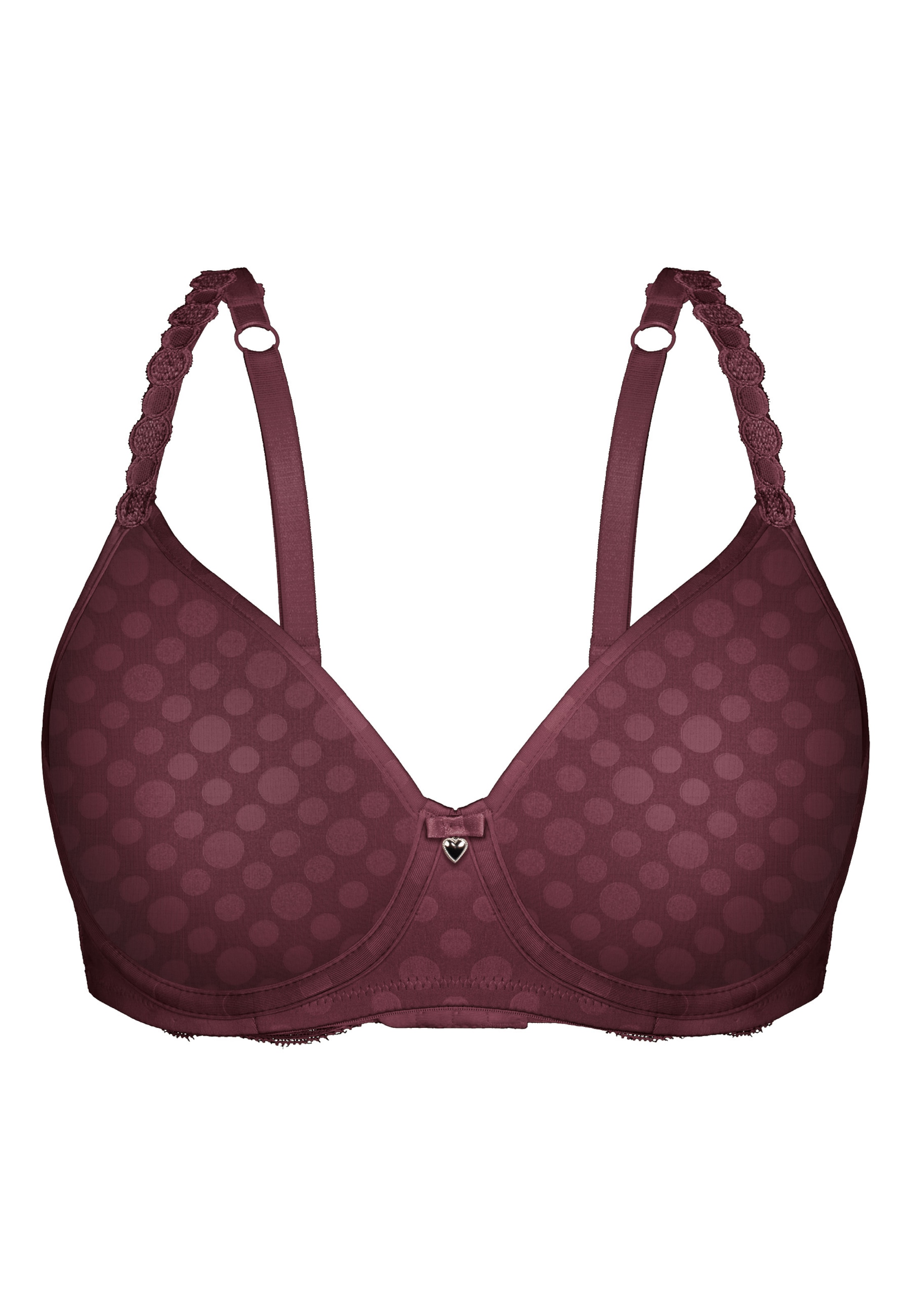 Classique Soutien-gorge 'DOT & BLOSSOM' sassa en violet : devant