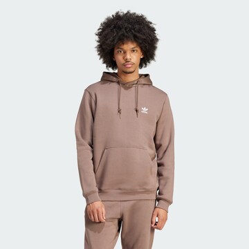 ADIDAS ORIGINALS Sweatshirt 'Trefoil Essentials' in Brown: front