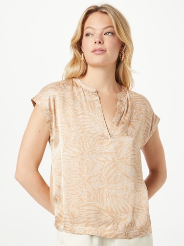 s.Oliver Shirt in Bruin: voorkant