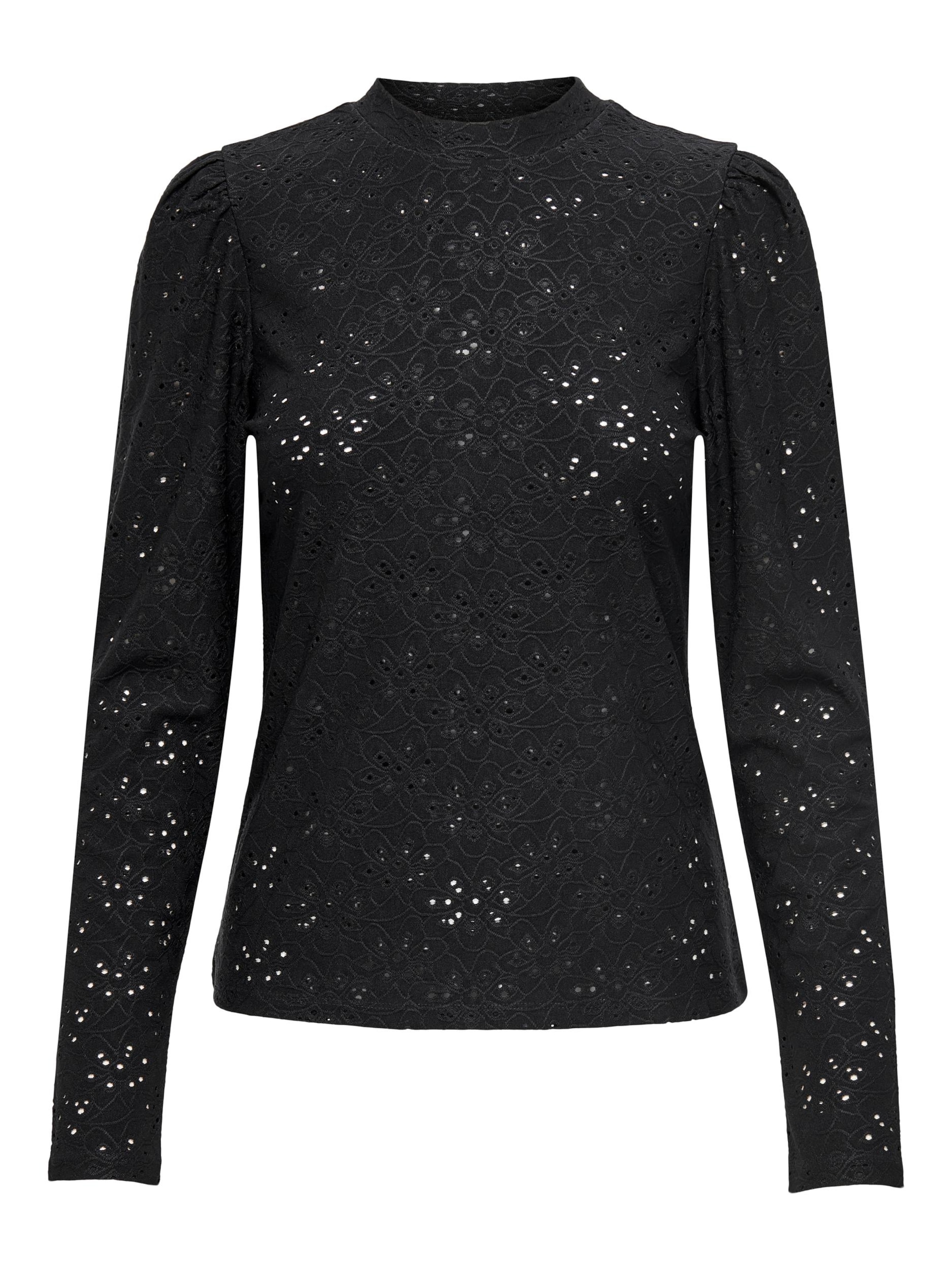 ONLY Tričko &#x27;ONLSmilla&#x27; – černá: přední strana