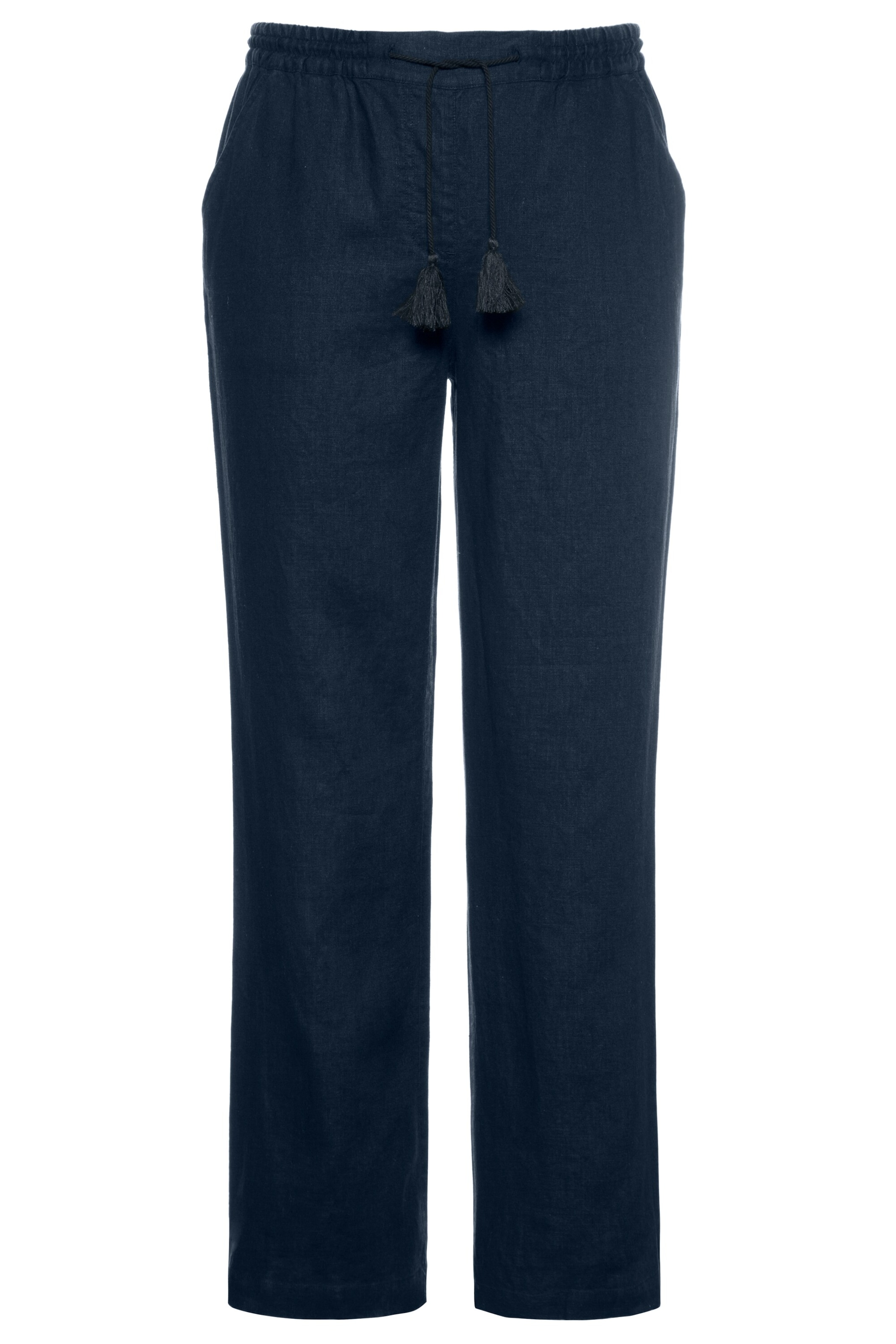 Ulla Popken Loosefit Broek in Blauw: voorkant