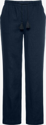 Ulla Popken Loosefit Broek in Blauw: voorkant