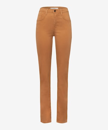 Coupe slim Pantalon BRAX en marron : devant