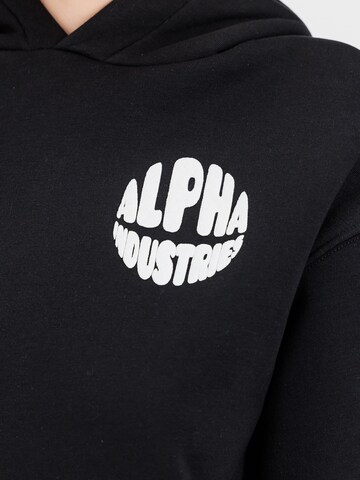 ALPHA INDUSTRIES Sweatshirt in Schwarz