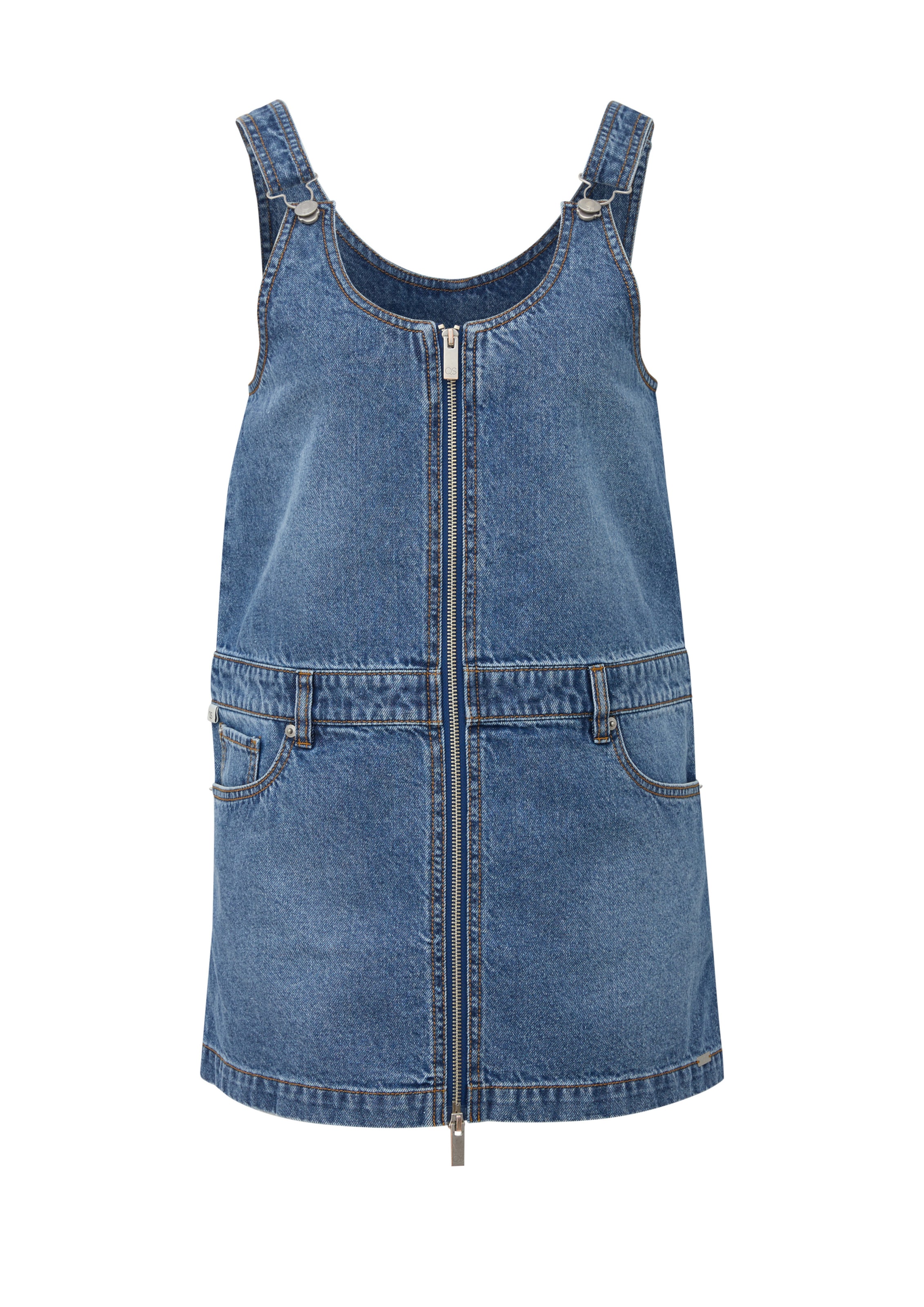 QS Jurk in Blauw: voorkant