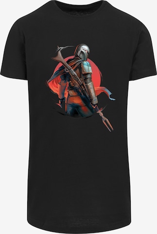 F4NT4STIC Shirt 'Star Wars The Mandalorian Blaster Rifles' in Black: front