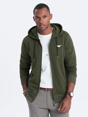 Ombre Sweatshirt 'SSZP-22SS-010' in Groen: voorkant