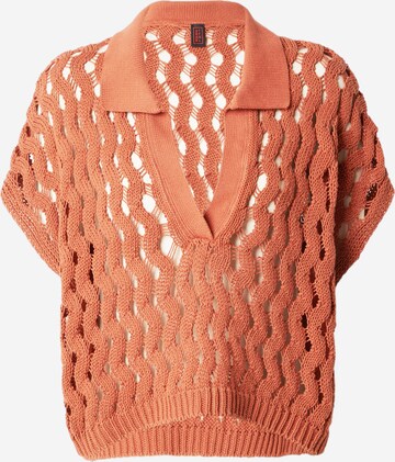 Pull-over Stefanel en orange : devant