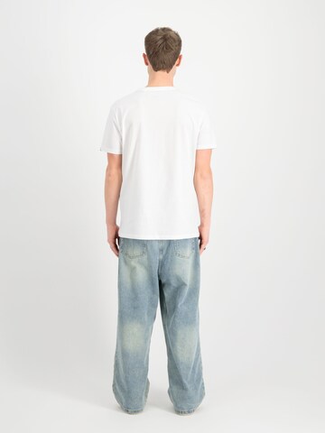 ALPHA INDUSTRIES Shirt 'Alpha Label PP' in White