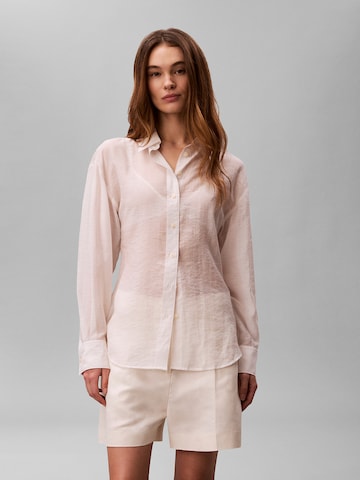 Calvin Klein Jeans Shirt in White: front