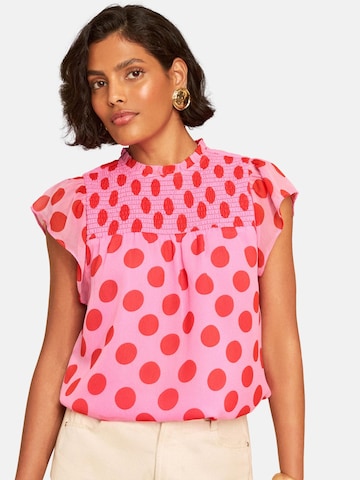love & roses Bluse in Pink: Vorderseite