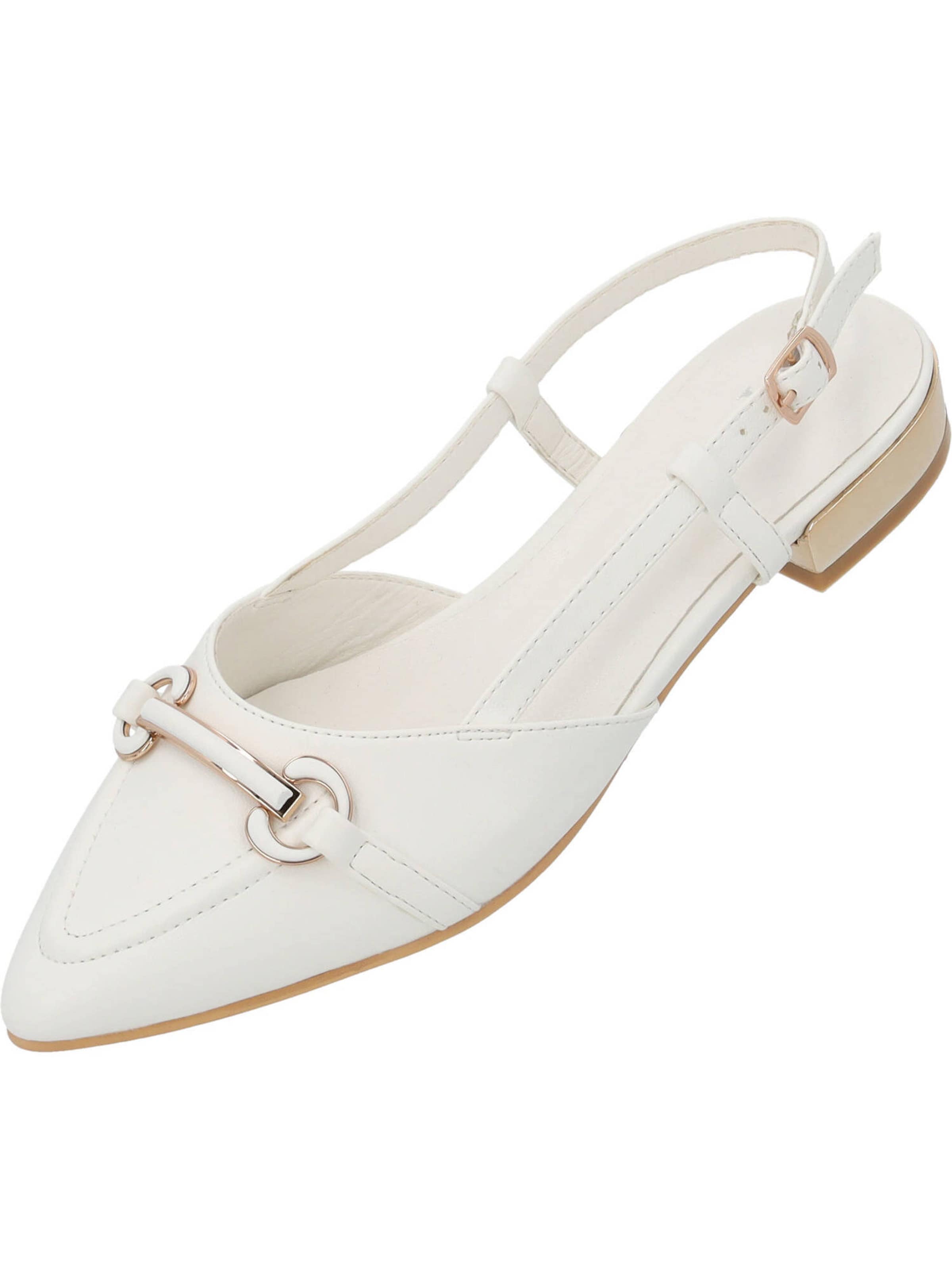 Palado Lahtise kannaosaga kontsakingad 'Edef', värv valge: eest vaates