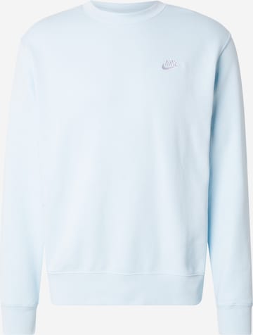 Nike Sportswear Mikina 'Club Fleece' – modrá: přední strana