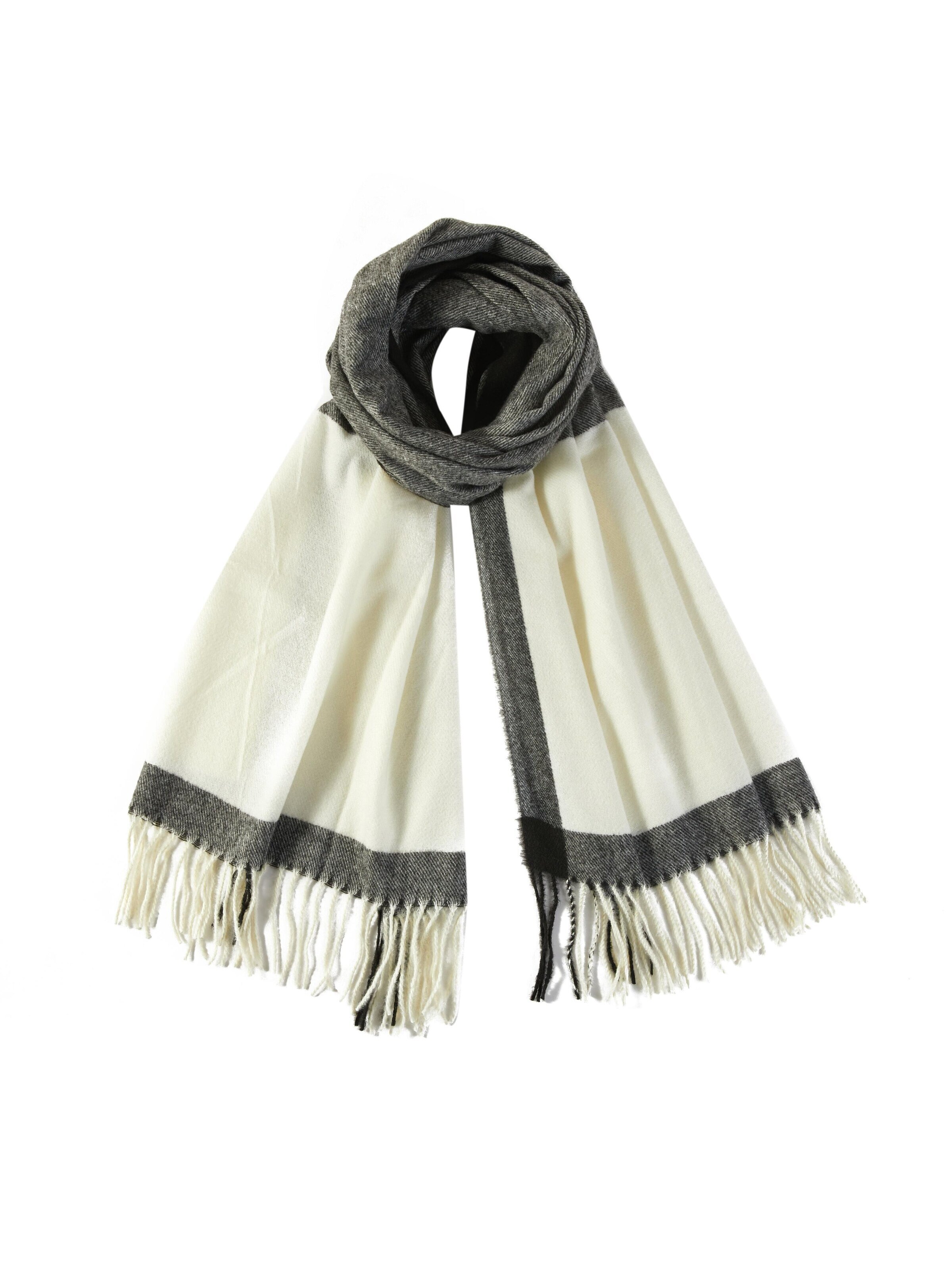 alberto cabale Scarf 'Balance' in Grey: front