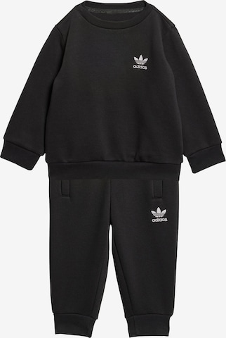 ADIDAS ORIGINALSJogging komplet 'Crew Set' - crna boja: prednji dio