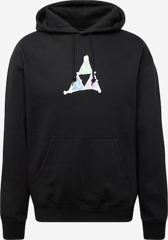 HUF Sweatshirt 'NO-FI' in Black: front