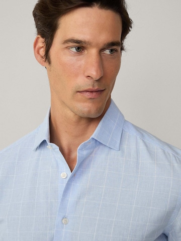 Hackett London Slim Fit Hemd in Blau