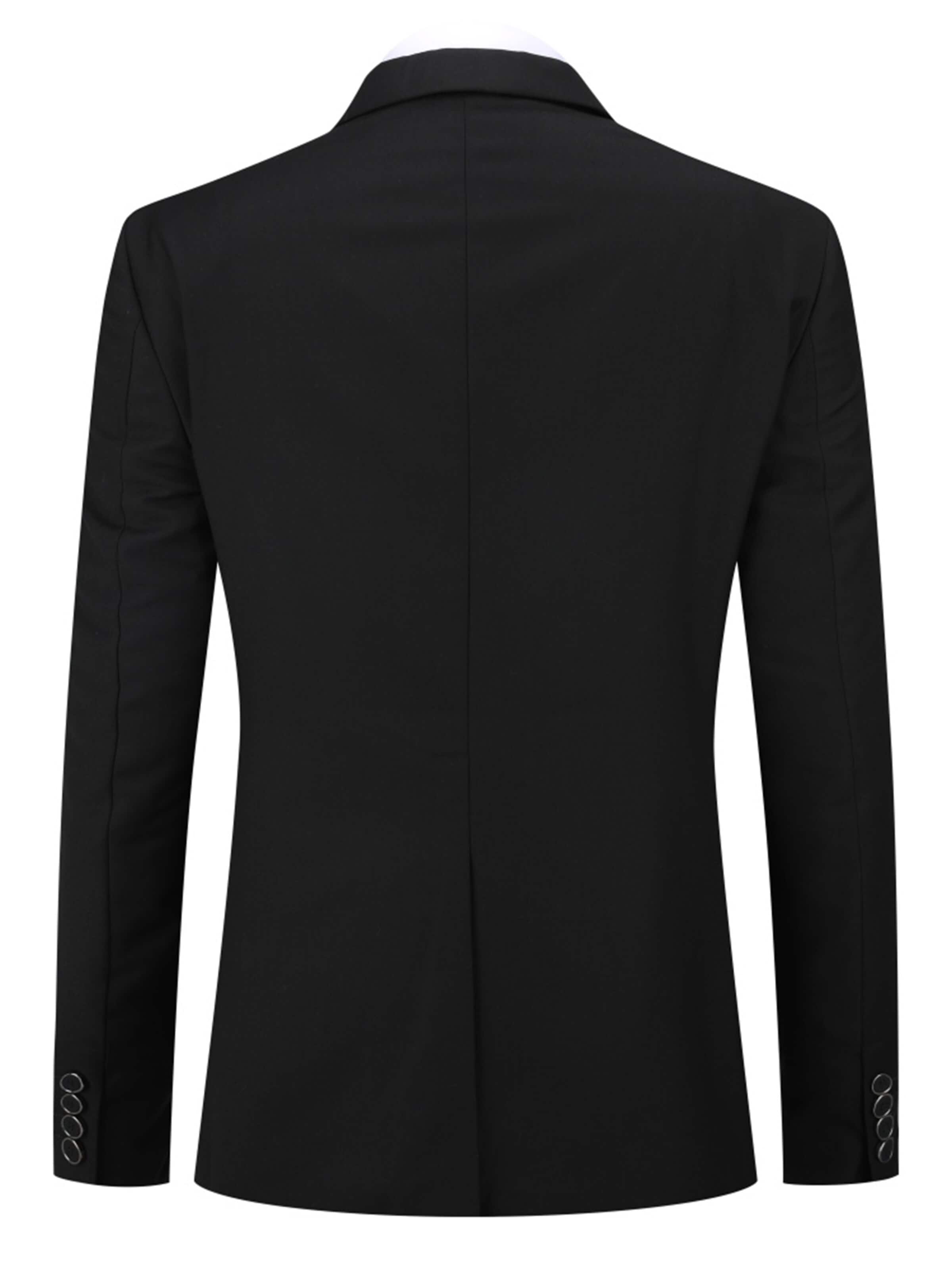YOUTHUP Slim fit Suit Jacket in Black