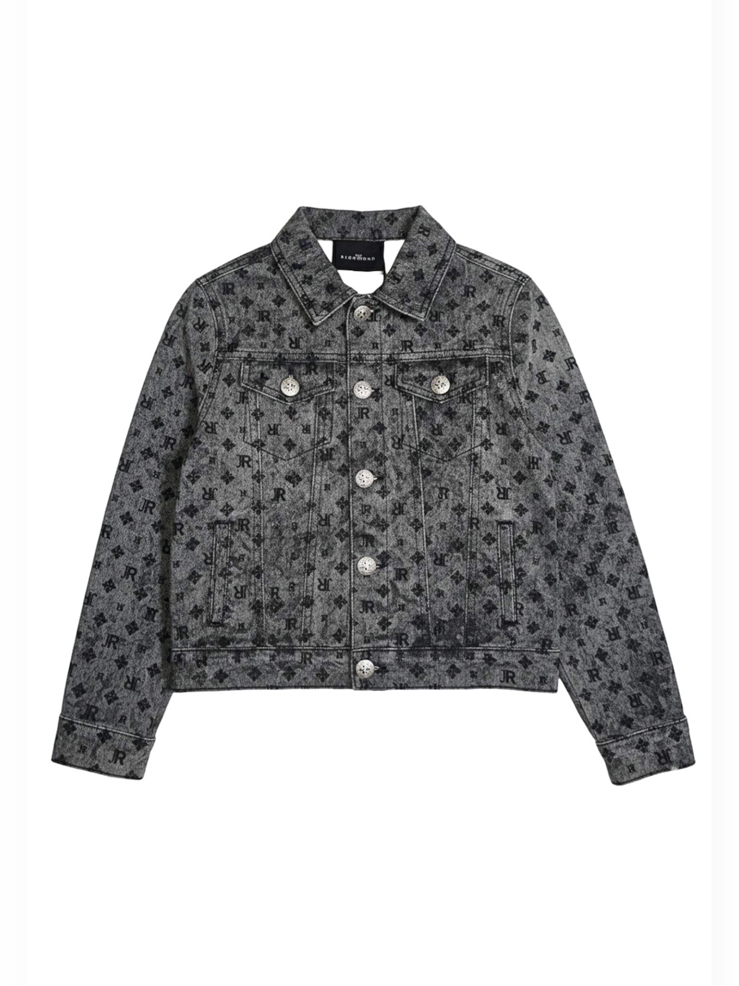 John Richmond - Chaqueta de entretiempo 'Giubbino denim grigio per bambino' en gris: frente