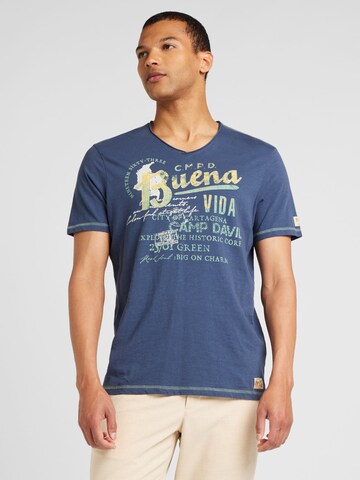 CAMP DAVID T-Shirt in Blau: Vorderseite