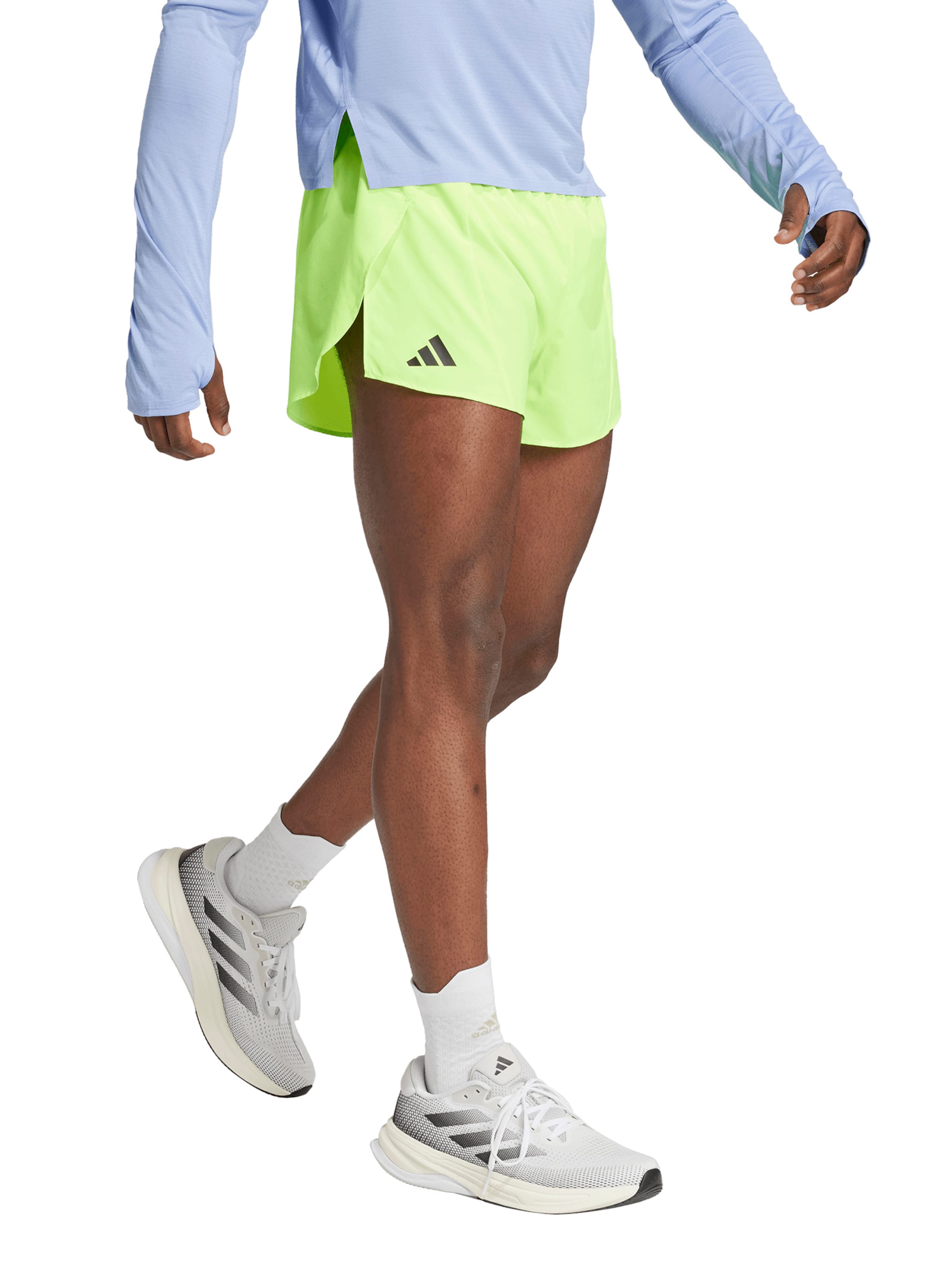 ADIDAS PERFORMANCE Regular Sportbroek 'ADIZERO' in Groen: voorkant